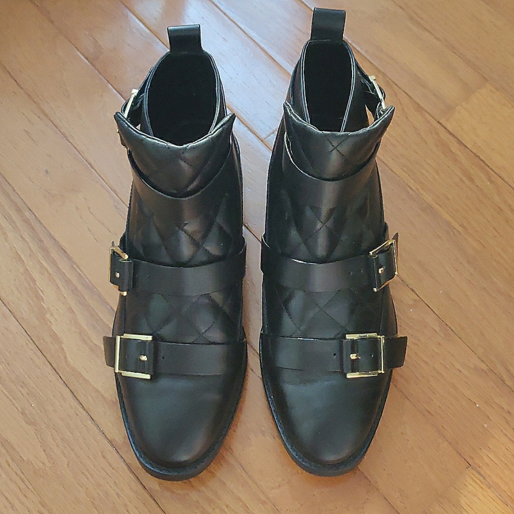 Zara quilted boots